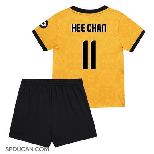 Dječji Nogometni Dres Wolves Hee-chan Hwang #11 Domaci 2025-26 Kratak Rukav (+ Kratke hlače)